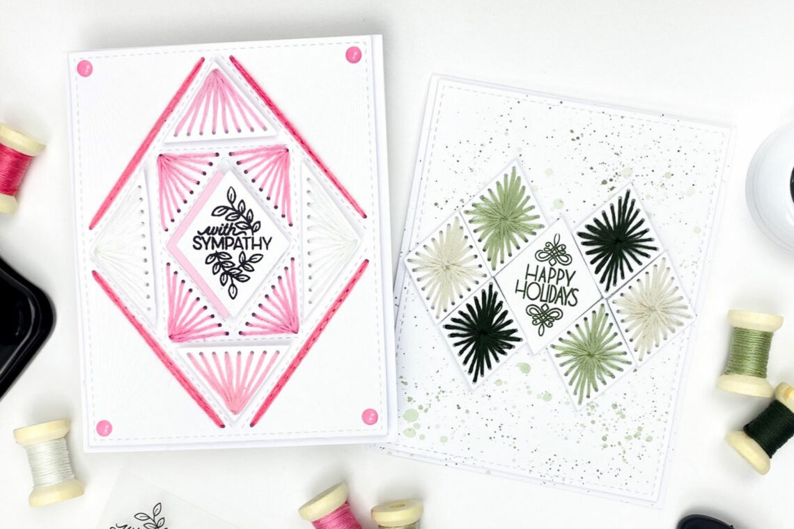 Limited Edition Stitching Die & Stamp Cards with Jess Fernandes