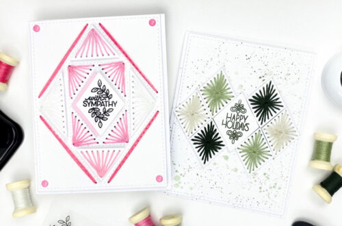 Limited Edition Stitching Die & Stamp Cards with Jess Fernandes