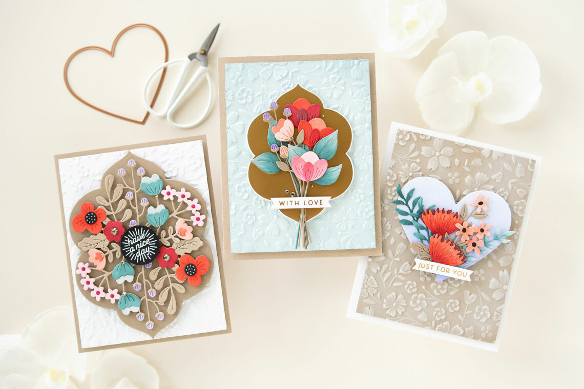 Trio of Floral Reflection Cards with Jung AhSang