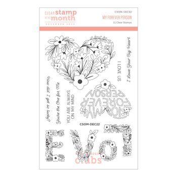 December 2022 Clear Stamp + Die of the Month Preview & Tutorials – My Forever Person
