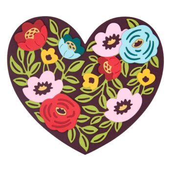 December 2022 Large Die of the Month Preview & Tutorials – Blooming Heart