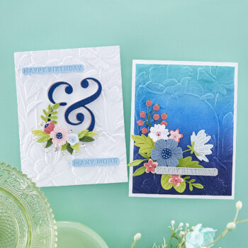 January 2023 3D Embossing Folder of the Month Preview & Tutorials – Floral Archway
