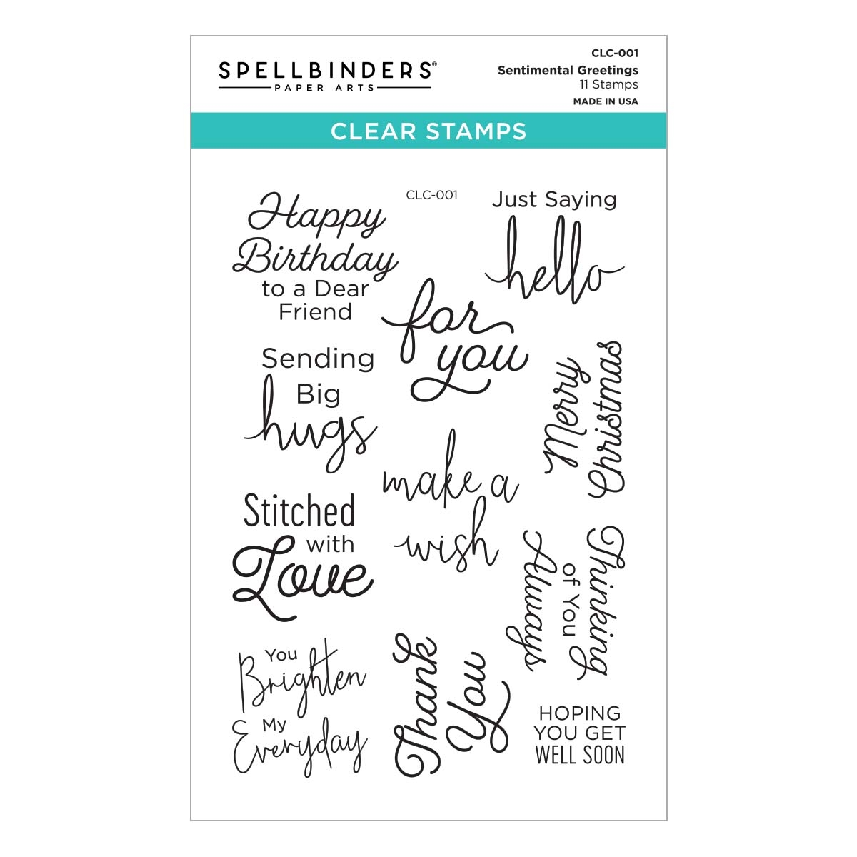 Happy Just Sayin Clear Stamps and Metal Cutting Dies DIY