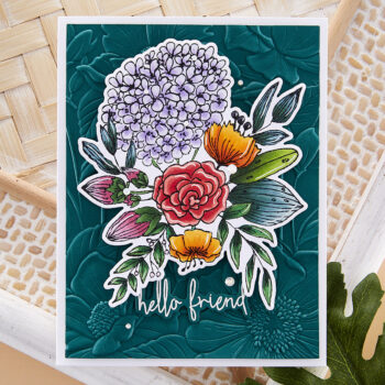 January 2023 Clear Stamp + Die of the Month Preview & Tutorials – Hydrangea Bouquet