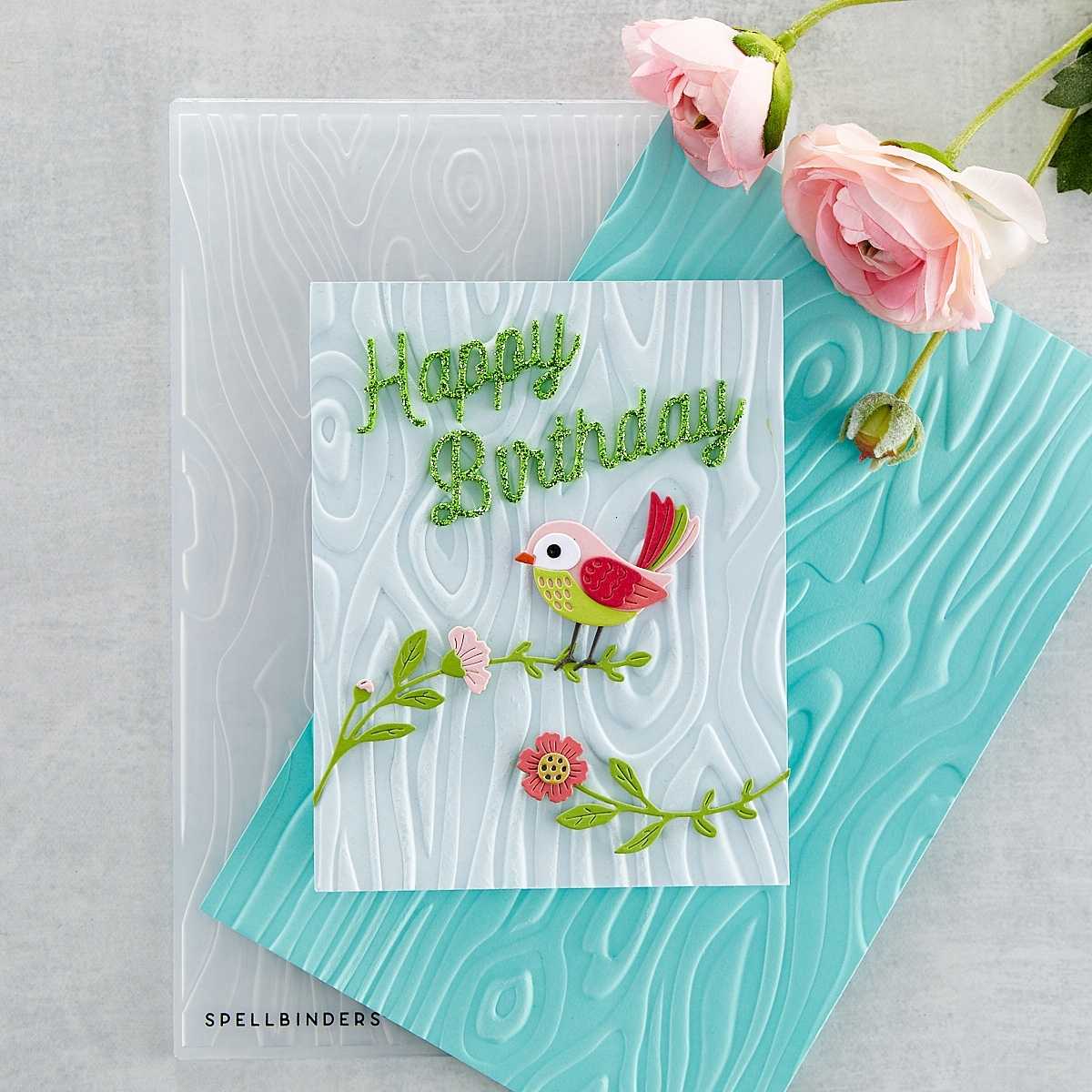SU File Tab Edgelit Card with SU Papillon Potpourri and Something to Say |  Cindy Lee Bee Designs