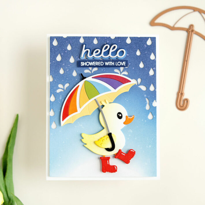 Spellbinders Showered with Love Collection by Vicky Papaioannou - Rainbow Cards by Jung AhSang