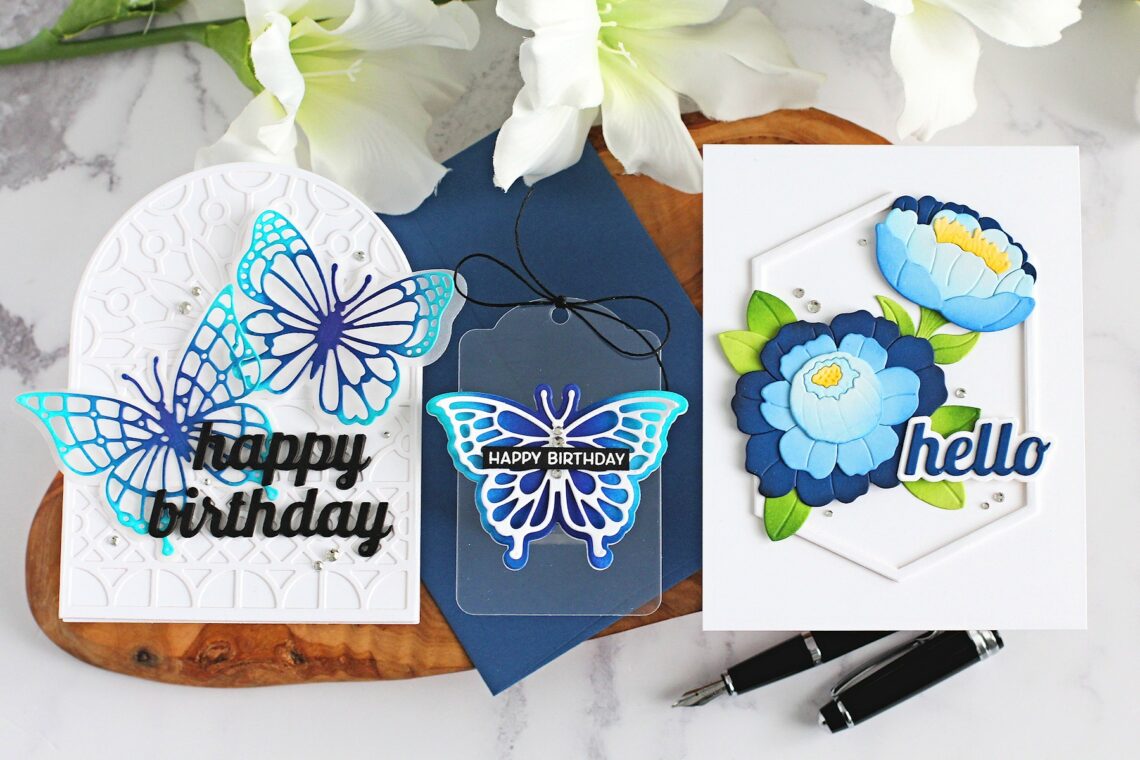 Spellbinders Metamorphosis Collection by Simon Hurley - Cards & Tag Ideas by Michelle Short