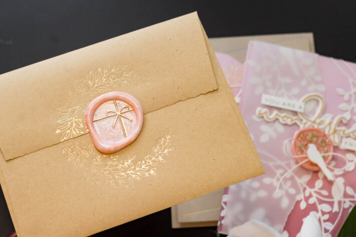 Wax Seal Cards Ideas with Sealed For Spring and Marie Heiderscheit