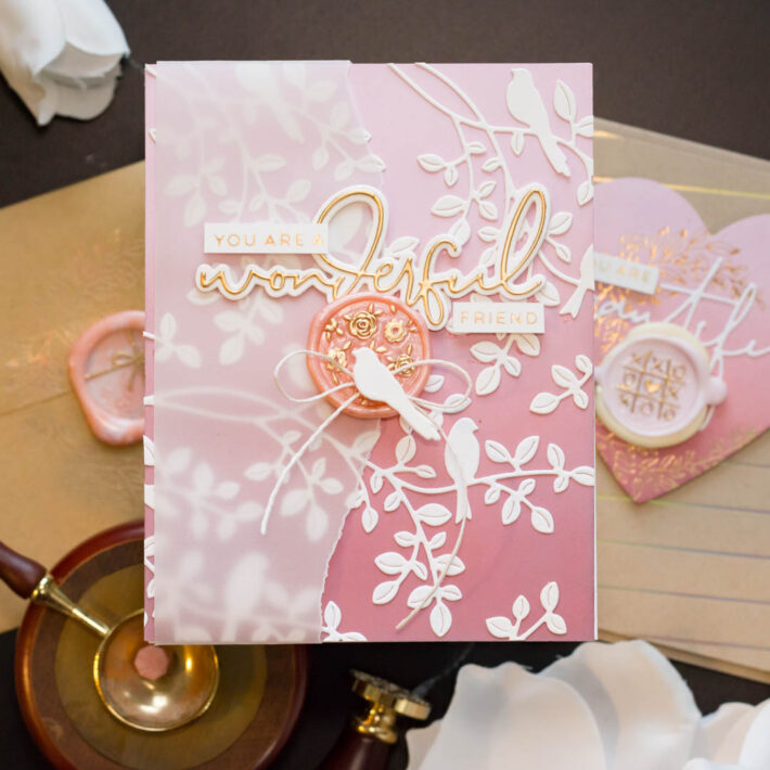 Wax Seal Cards Ideas with Sealed For Spring and Marie Heiderscheit