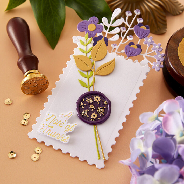 Introducing Spellbinders Sealed for Spring Collection - Scattered Flowers Wax Seal