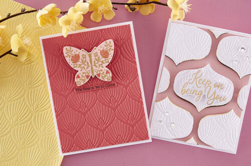 March 2023 Embossing Folder of the Month Preview & Tutorials – Stylized Calla Lily