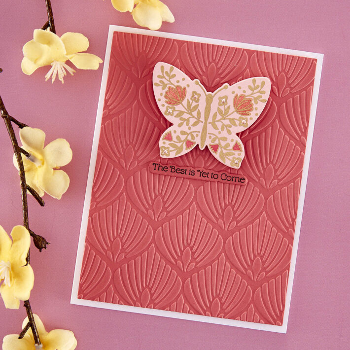 March 2023 Embossing Folder of the Month Preview & Tutorials – Stylized Calla Lily