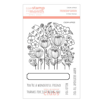 April 2023 Clear Stamp + Die of the Month Preview & Tutorials – Friendship Garden