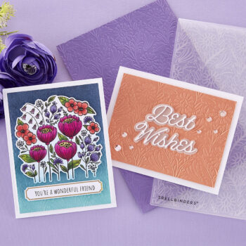 April 2023 Embossing Folder of the Month Preview & Tutorials – Seamless Floral Background