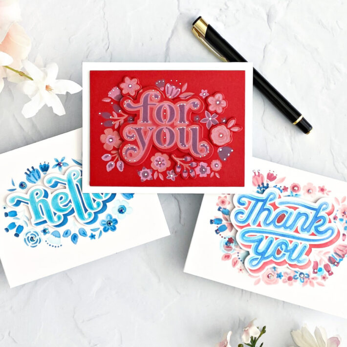 Layered Stenciled Cards with a Folk Art Flair with Joan Bardee