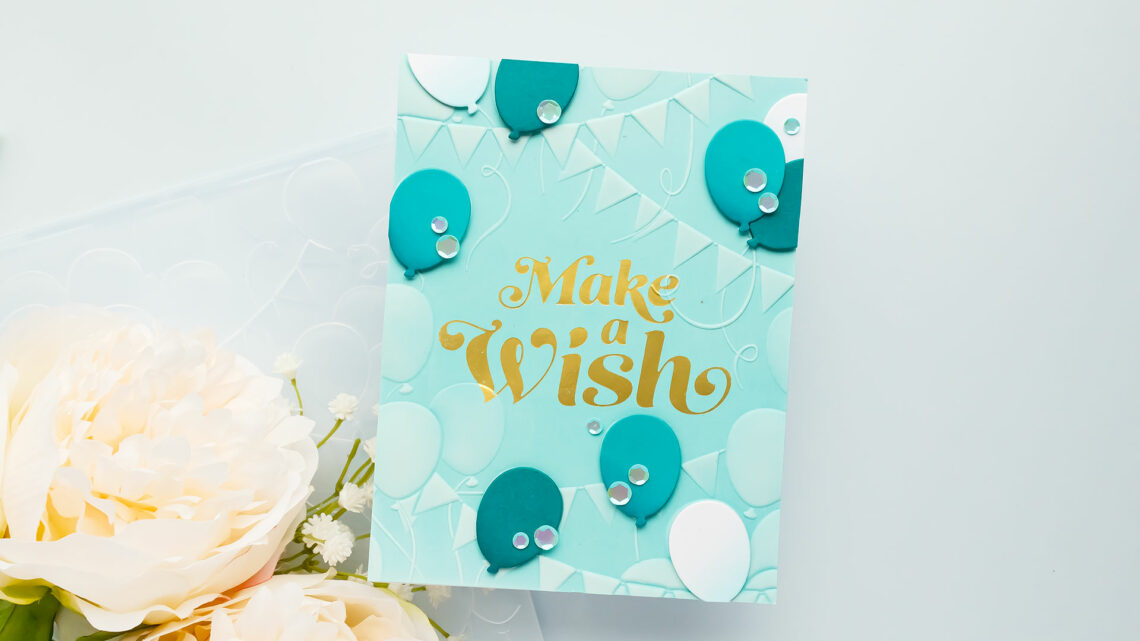 May 2023 3D Embossing Folder of the Month Preview & Tutorials – Balloons & Banners