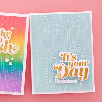 May 2023 Embossing Folder of the Month Preview & Tutorials – Candles For Every Birthday