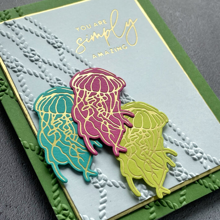 Vibrant Aquatic Cards Featuring Seahorse Kisses Collection with Emily Leiphart