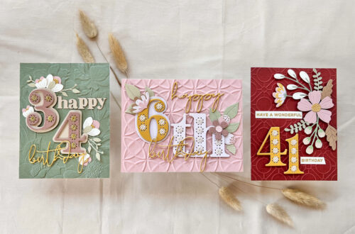 Boho Birthday Cards by Spellbinders with Karen Reátegui