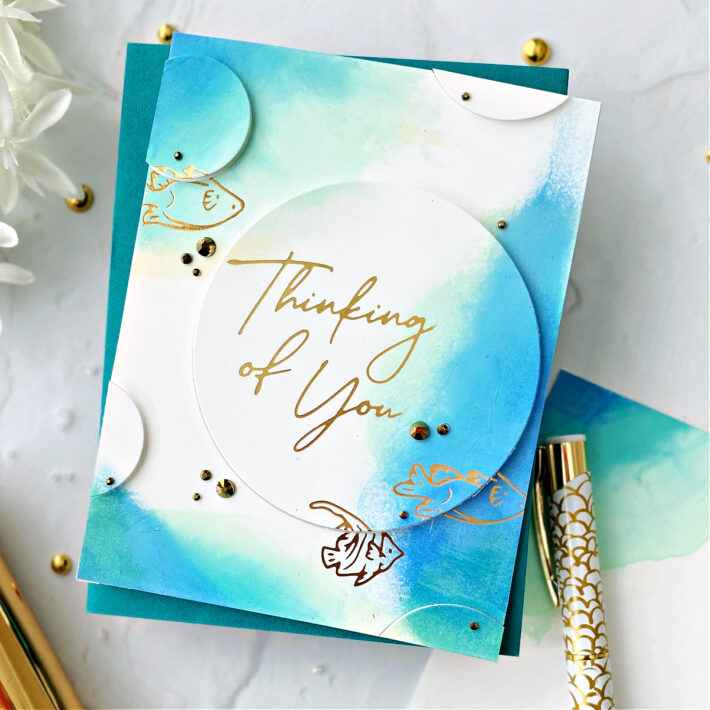 Creating “Oceans” Without Watercoloring Using the Seahorse Kisses Collection with Joan Bardee