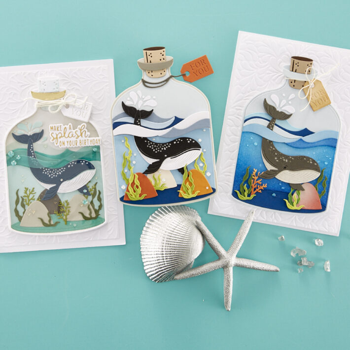June 2023 Large Die of the Month Preview & Tutorials – Whale in a Bottle