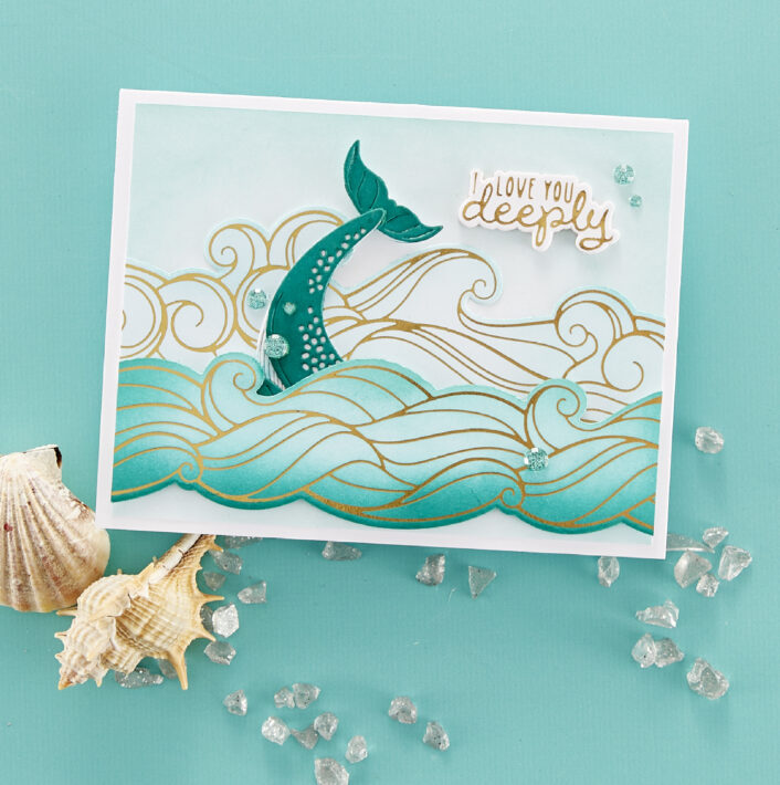 June 2023 Glimmer Hot Foil Kit of the Month Preview & Tutorials – Sending Waves