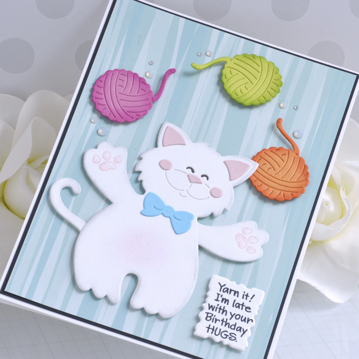 Kitty Cat Rhinestone Stickers Self Adhesive Embellishments DIY Crafts