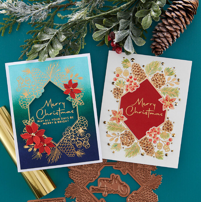 July 2023 Glimmer Hot Foil Kit of the Month Preview & Tutorials – Glimmering Christmas Flora
