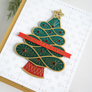 Stitched for Christmas Card Inspiration with Jung AhSang - Spellbinders ...