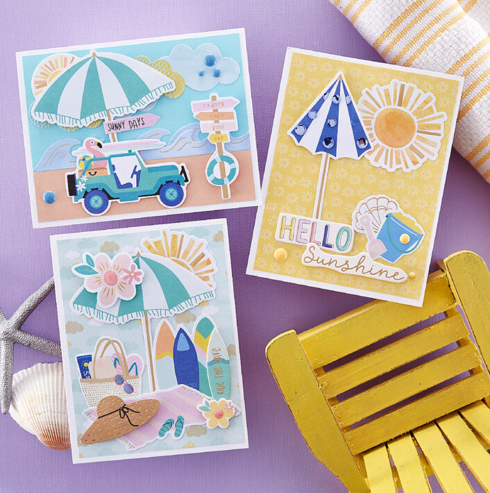 July 2023 Quick & Easy Card Kit of the Month Preview & Tutorials – Sweet & Cool
