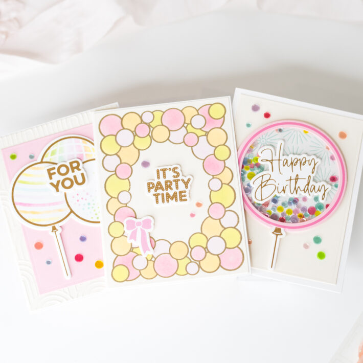 Birthday Card Ideas With Leica Palma and It's My Party Collection from Carissa Wiley