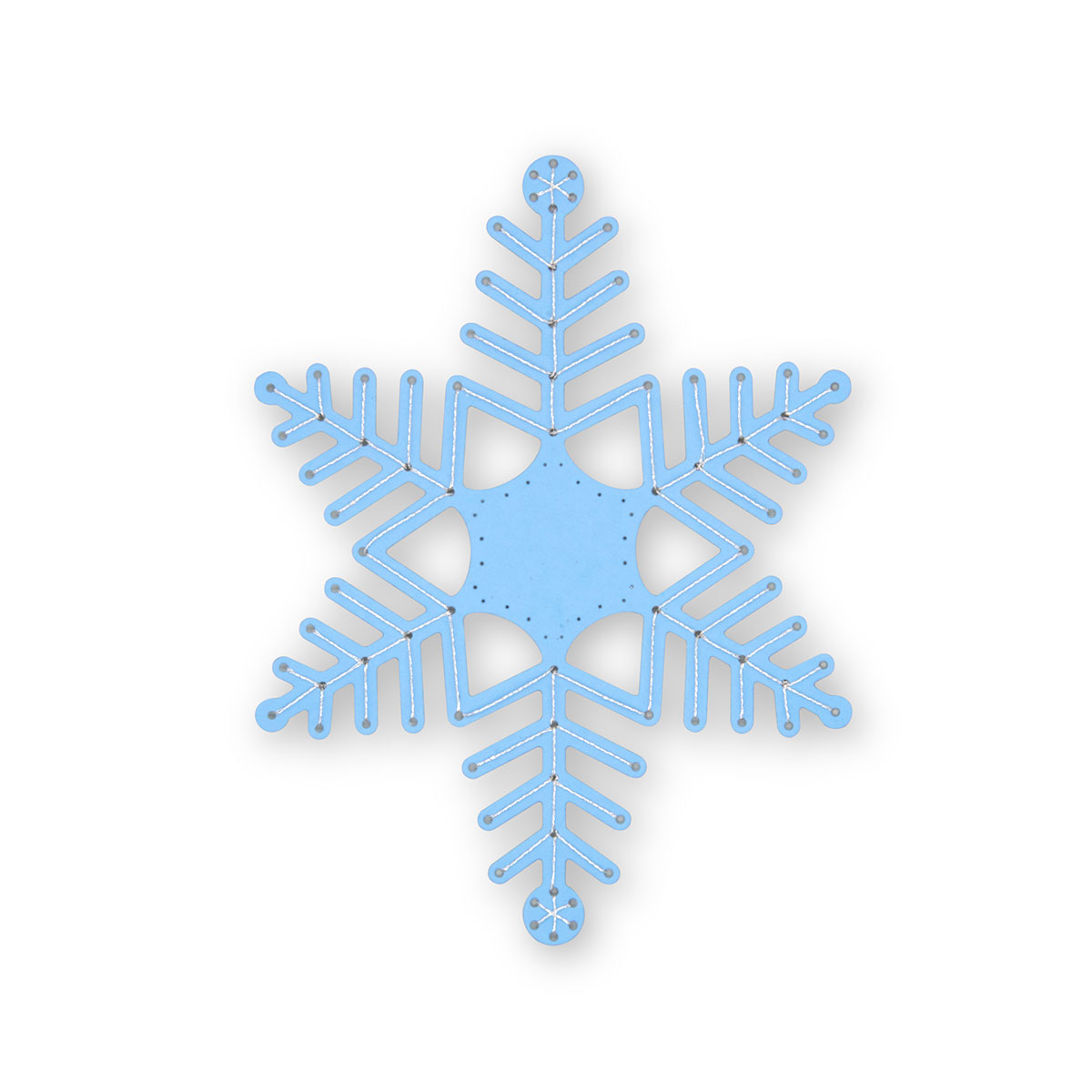 Playside Creations Snowflakes Foam Stickers - Large Blue, White, and Silver  Snowflake Cutouts for Crafts, Scrapbooks, Cards - Glitter and Matte