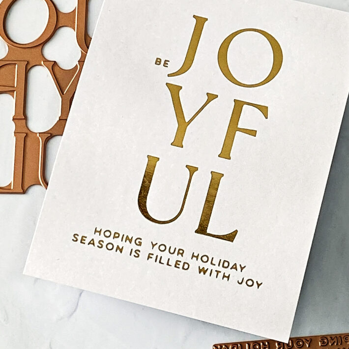 Making Clean and Simple Christmas Cards Special – Joyful Glimmer Step-by-Step Tutorial with Joan Bardee