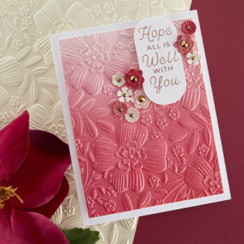 August 2023 3D Embossing Folder of the Month Preview & Tutorials – 3D Stylized Floral