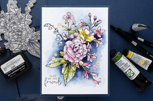 August 2023 BetterPress Plate of the Month Preview & Tutorials – Rose Bouquet