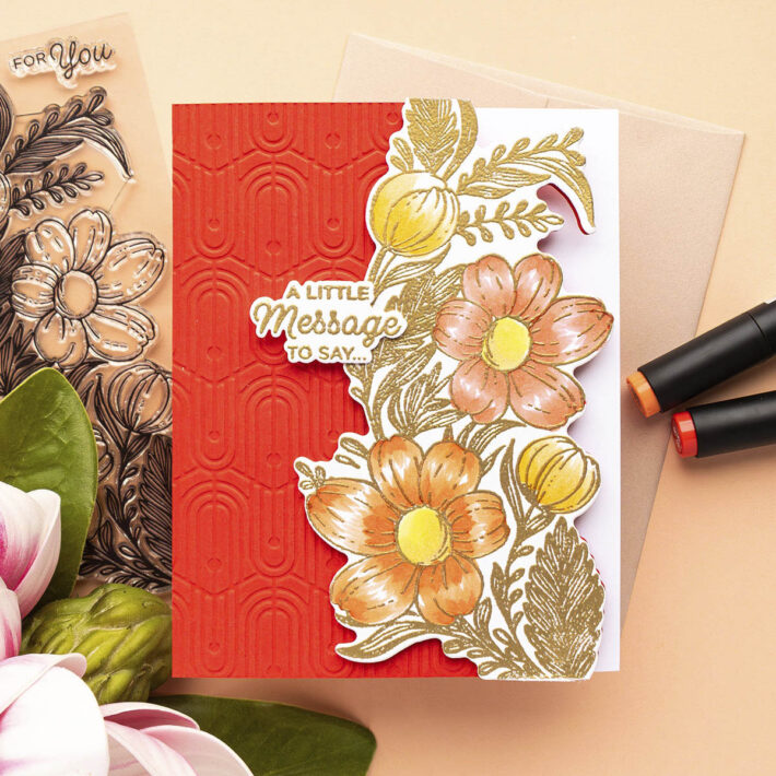 August 2023 Clear Stamp + Die of the Month Preview & Tutorials – Happy Hello Floral