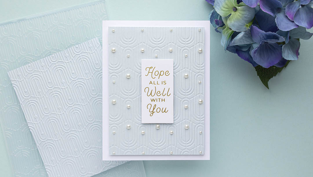 August 2023 Embossing Folder of the Month Preview & Tutorials – Arches & Dots