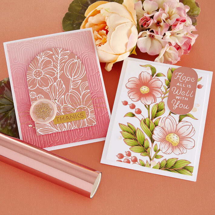 August 2023 Glimmer Hot Foil Kit of the Month Preview & Tutorials – Overflowing Floral