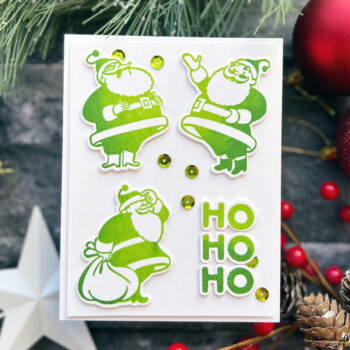 Cardmaking With Silly Santas