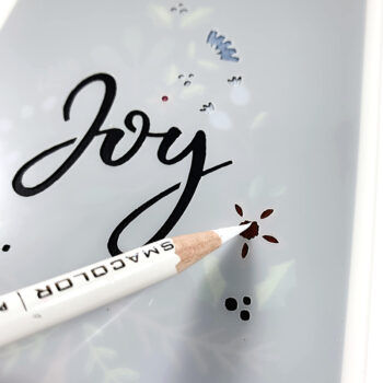 Not the Usual Stencils!? Coloring using a Spellbinders Layered Joy Tree Stencil