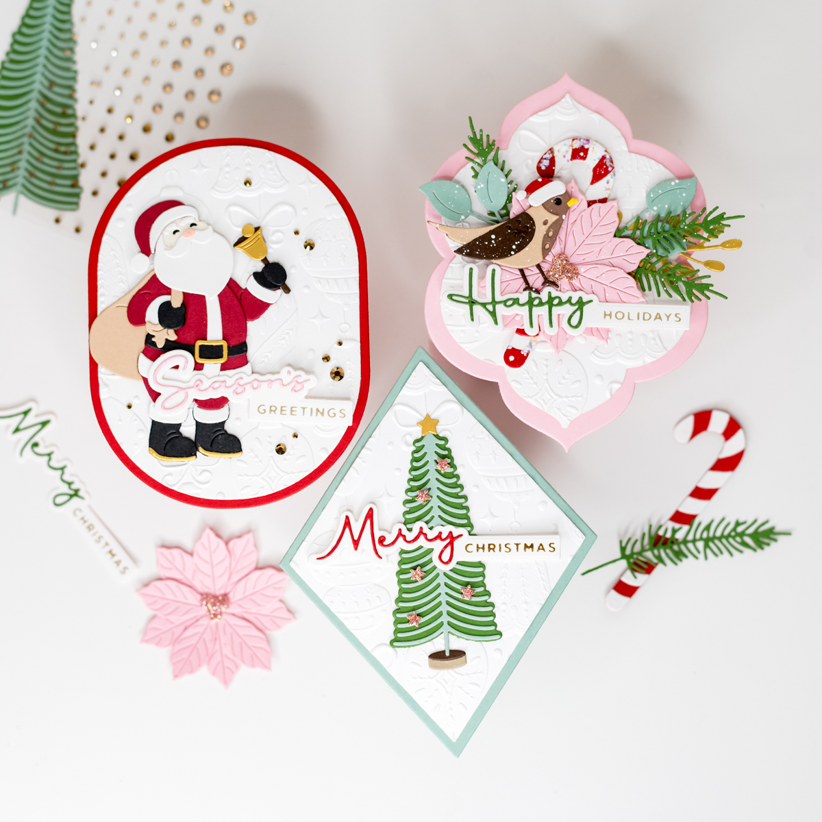 How to Make Christmas Cards with Unique Embossing Techniques - Cut, Color,  & Create