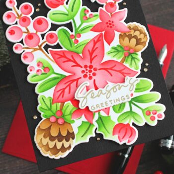 Christmas Florals Stencil How-to Step-by-step