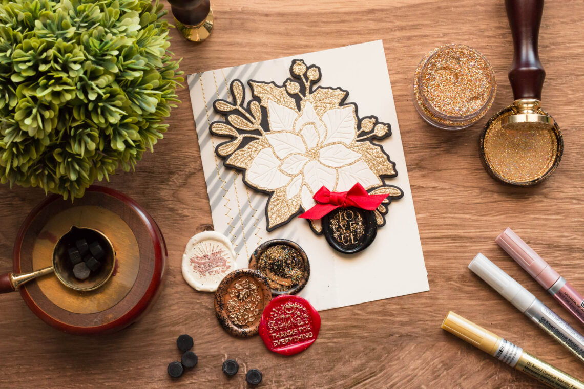 Mix Your Wax Seals with Glitter!