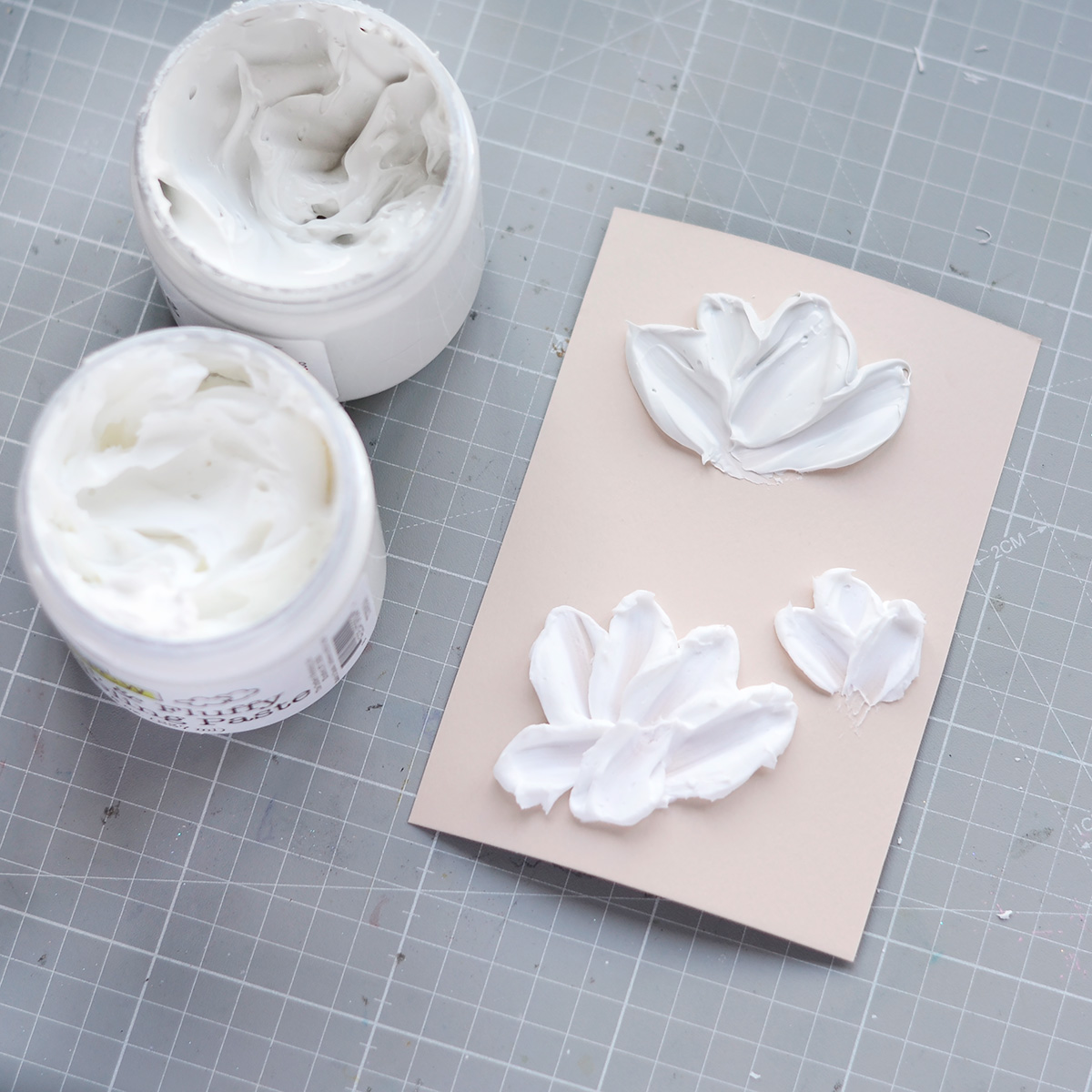 Making your own texture paste, White texture paste for Canvas  paintings