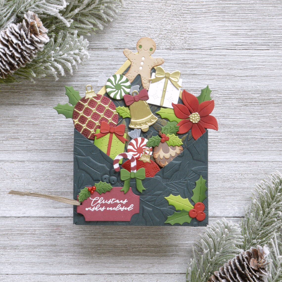 Christmas Envelope of Wonder Card Tutorial - Spellbinders Blog