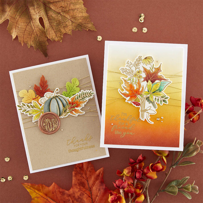 September 2023 Clear Stamp + Die of the Month Preview & Tutorials – Fall Thoughtfulness