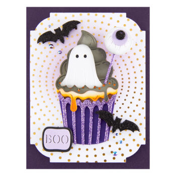 September 2023 Large Die of the Month Preview & Tutorials – Boo-Licious Fall Cupcake