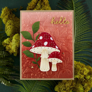 September 2023 Stitching Die of the Month Preview & Tutorials – Enchanted Stitched Mushrooms