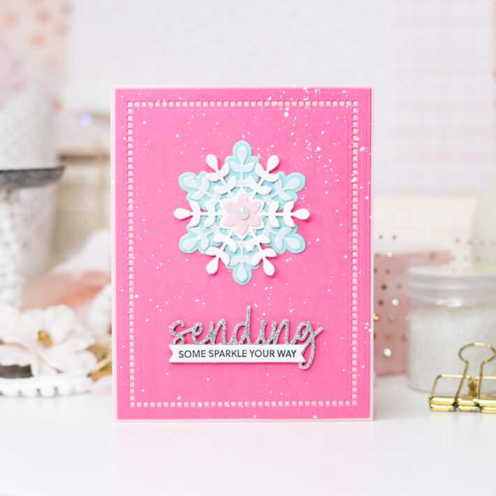 Snowflake Card Ideas in Pink! 