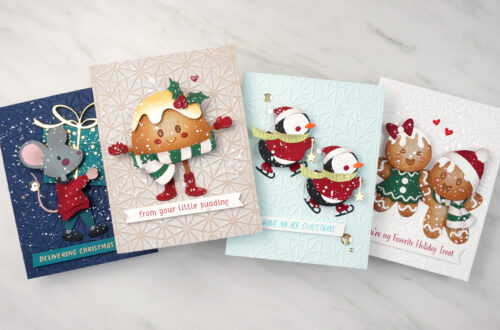 4 Groovy Interactive Cards featuring the Dancin’ Christmas Collection